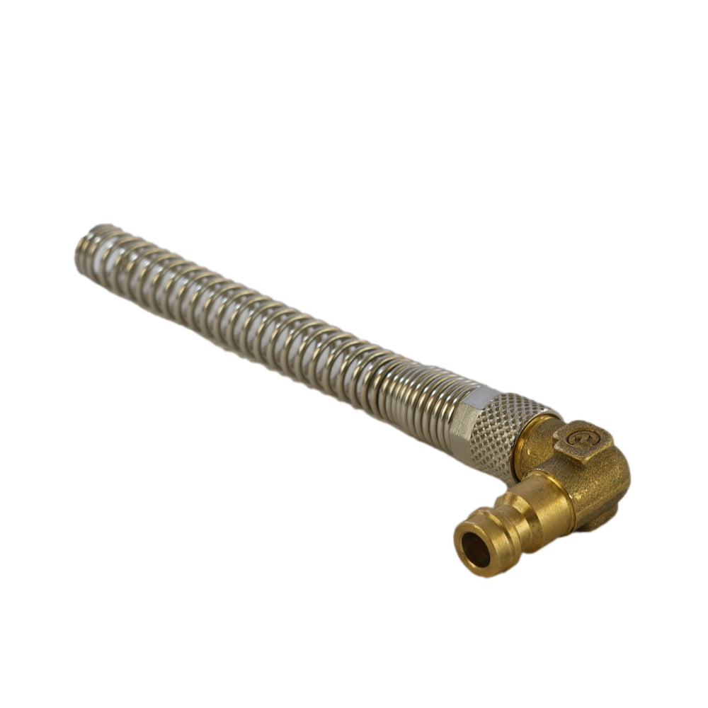 Messing DN 5 Luftkupplungsstecker 4x6 mm Überwurfmutter Biegeschutzwinkel [2 Stück]