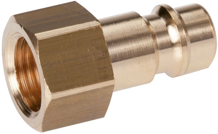 Nickel-plated Brass DN 7.2 (Euro) Air Coupling Plug G 3/8 inch Female [2 Pieces]