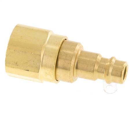 Messing DN 7,2 (Euro) Luftkupplungsstecker G 1/8 Zoll Innengewinde mit Rückschlagventil