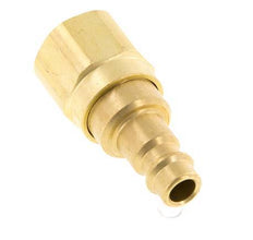 Messing DN 7,2 (Euro) Luftkupplungsstecker G 1/8 Zoll Innengewinde mit Rückschlagventil