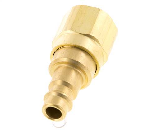 Messing DN 7,2 (Euro) Luftkupplungsstecker G 1/8 Zoll Innengewinde mit Rückschlagventil