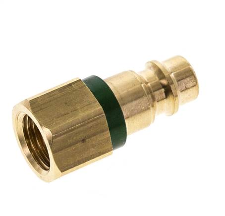 Messing DN 7.2 (Euro) Grün-kodierter Luftkupplungsstecker G 1/4 Zoll weiblich