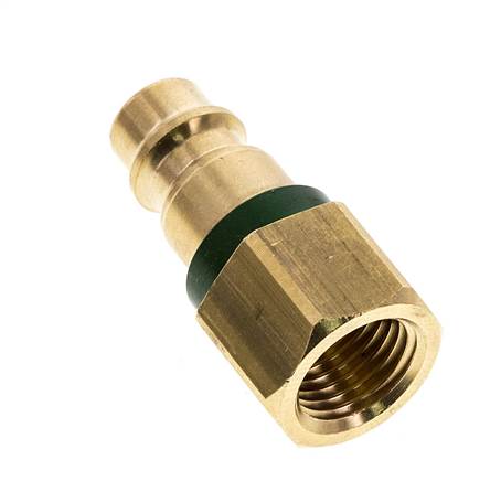 Messing DN 7.2 (Euro) Grün-kodierter Luftkupplungsstecker G 1/4 Zoll weiblich