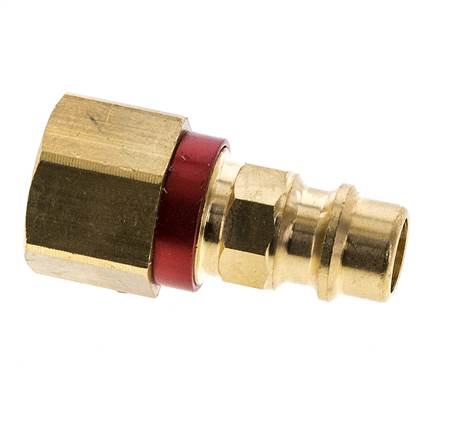 Messing DN 7.2 (Euro) rot-kodierter Luftkupplungsstecker G 1/4 Zoll weiblich
