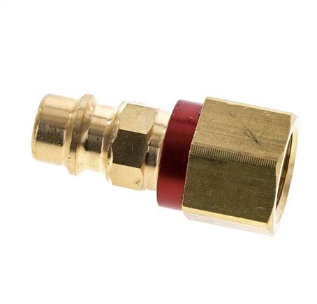 Messing DN 7.2 (Euro) rot-kodierter Luftkupplungsstecker G 1/4 Zoll weiblich