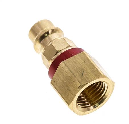 Messing DN 7.2 (Euro) rot-kodierter Luftkupplungsstecker G 1/4 Zoll weiblich