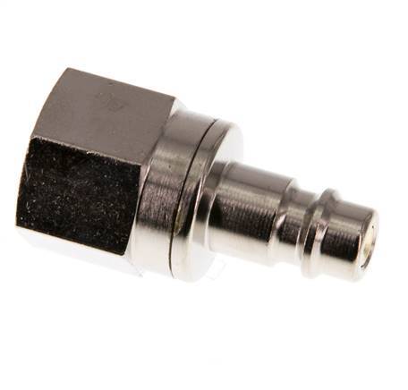 Messing vernickelt DN 7.2 (Euro) Luftkupplungsstecker G 3/8 Zoll Innengewinde Doppelabsperrung
