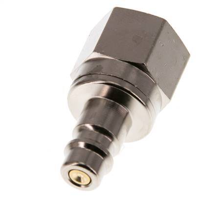 Messing vernickelt DN 7.2 (Euro) Luftkupplungsstecker G 3/8 Zoll Innengewinde Doppelabsperrung