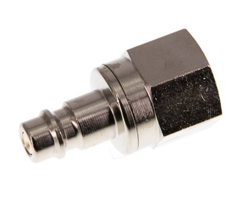 Messing vernickelt DN 7.2 (Euro) Luftkupplungsstecker G 3/8 Zoll Innengewinde Doppelabsperrung