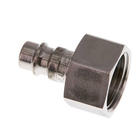 Edelstahl 316L DN 7,2 (Euro) Luftkupplungsstecker G 1/2 Zoll Innengewinde