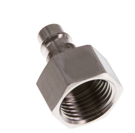 Edelstahl 316L DN 7,2 (Euro) Luftkupplungsstecker G 1/2 Zoll Innengewinde