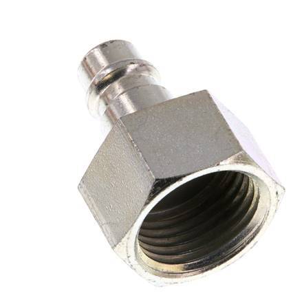 Hardened steel DN 7.2 (Euro) Air Coupling Plug G 1/2 inch Female [2 Pieces]