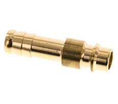 Brass DN 7.2 (Euro) Air Coupling Plug 10 mm Hose Pillar [5 Pieces]