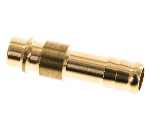 Brass DN 7.2 (Euro) Air Coupling Plug 10 mm Hose Pillar [5 Pieces]