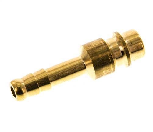 Brass DN 7.2 (Euro) Air Coupling Plug 6 mm Hose Pillar [5 Pieces]