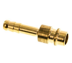 Brass DN 7.2 (Euro) Air Coupling Plug 6 mm Hose Pillar [5 Pieces]