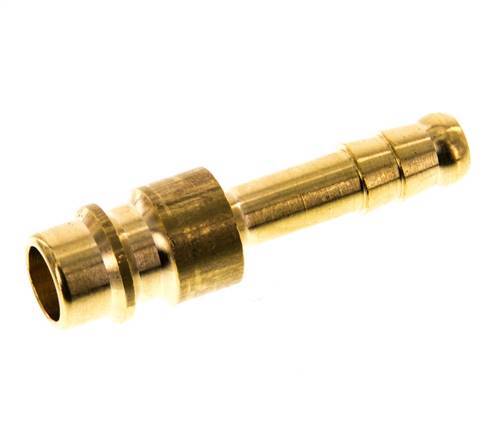 Brass DN 7.2 (Euro) Air Coupling Plug 6 mm Hose Pillar [5 Pieces]