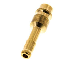 Brass DN 7.2 (Euro) Air Coupling Plug 6 mm Hose Pillar [5 Pieces]