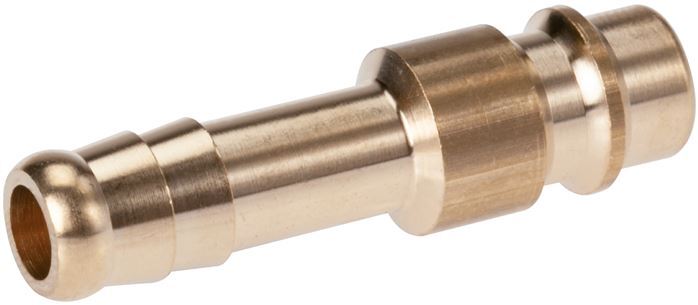 Brass DN 7.2 (Euro) Air Coupling Plug 6 mm Hose Pillar [5 Pieces]