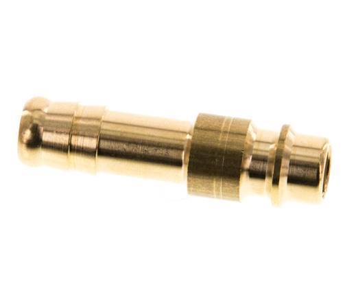 Brass DN 7.2 (Euro) Air Coupling Plug 9 mm Hose Pillar [5 Pieces]