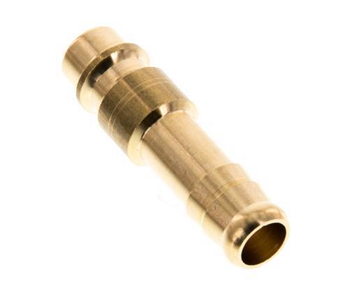 Brass DN 7.2 (Euro) Air Coupling Plug 9 mm Hose Pillar [5 Pieces]