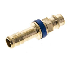Messing DN 7.2 (Euro) Blau kodierter Luftkupplungsstecker 9 mm Schlauchpfeiler