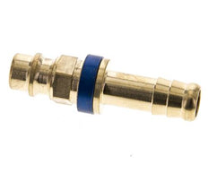 Messing DN 7.2 (Euro) Blau kodierter Luftkupplungsstecker 9 mm Schlauchpfeiler