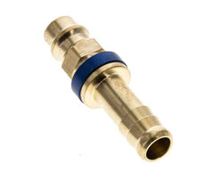 Messing DN 7.2 (Euro) Blau kodierter Luftkupplungsstecker 9 mm Schlauchpfeiler