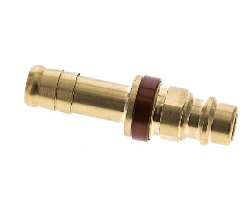 Messing DN 7,2 (Euro) Braun kodierter Luftkupplungsstecker 9 mm Schlauchpfeiler