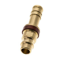 Messing DN 7,2 (Euro) Braun kodierter Luftkupplungsstecker 9 mm Schlauchpfeiler