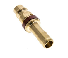 Messing DN 7,2 (Euro) Braun kodierter Luftkupplungsstecker 9 mm Schlauchpfeiler