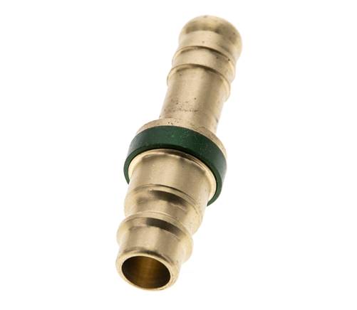 Messing DN 7.2 (Euro) Grün-kodierter Luftkupplungsstecker 9 mm Schlauchpfeiler