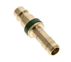 Messing DN 7.2 (Euro) Grün-kodierter Luftkupplungsstecker 9 mm Schlauchpfeiler