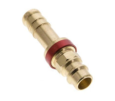 Messing DN 7.2 (Euro) Rot-kodierter Luftkupplungsstecker 9 mm Schlauchpfeiler