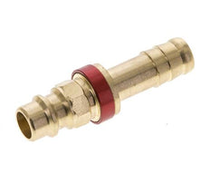 Messing DN 7.2 (Euro) Rot-kodierter Luftkupplungsstecker 9 mm Schlauchpfeiler