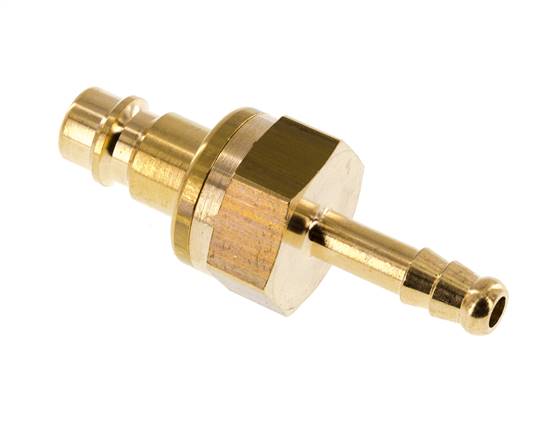 Messing DN 7,2 (Euro) Luftkupplungsstopfen 6 mm Schlauchpfeiler Sicherheit