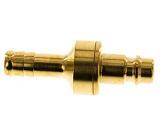 Brass DN 7.2 (Euro) Air Coupling Plug 10 mm Hose Pillar Double Shut-Off