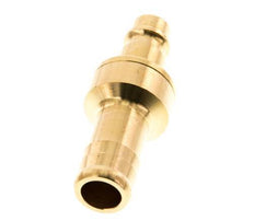 Messing DN 7.2 (Euro) Luftkupplungsstecker 13 mm Schlauchsäule Doppelabsperrung