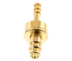 Brass DN 7.2 (Euro) Air Coupling Plug 6 mm Hose Pillar Double Shut-Off
