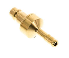 Messing DN 7.2 (Euro) Luftkupplungsstecker 6 mm Schlauchsäule Doppelabsperrung