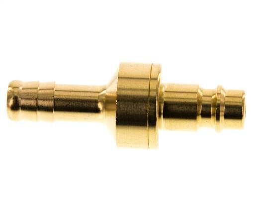 Messing DN 7,2 (Euro) Luftkupplungsstecker 9 mm Schlauchsäule Doppelabsperrung