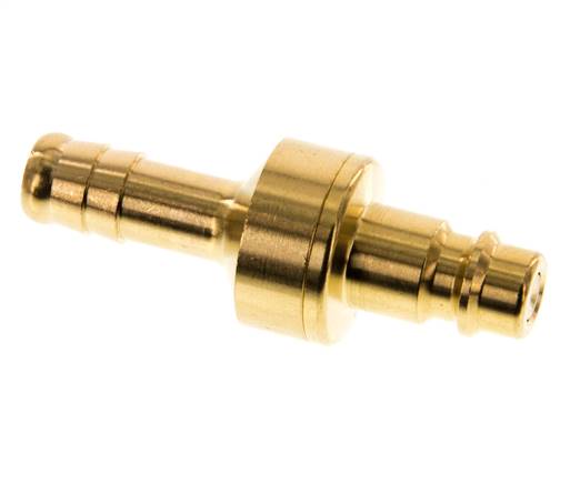 Messing DN 7,2 (Euro) Luftkupplungsstecker 9 mm Schlauchsäule Doppelabsperrung
