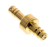 Messing DN 7,2 (Euro) Luftkupplungsstecker 9 mm Schlauchsäule Doppelabsperrung