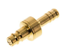 Messing DN 7,2 (Euro) Luftkupplungsstecker 9 mm Schlauchsäule Doppelabsperrung