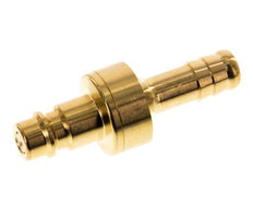 Messing DN 7,2 (Euro) Luftkupplungsstecker 9 mm Schlauchsäule Doppelabsperrung