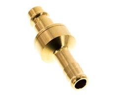 Messing DN 7,2 (Euro) Luftkupplungsstecker 9 mm Schlauchsäule Doppelabsperrung