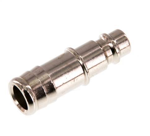 Nickel-plated Brass DN 7.2 (Euro) Air Coupling Plug 13 mm Hose Pillar [2 Pieces]
