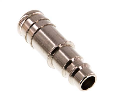 Nickel-plated Brass DN 7.2 (Euro) Air Coupling Plug 13 mm Hose Pillar [2 Pieces]