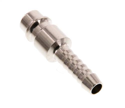 Nickel-plated Brass DN 7.2 (Euro) Air Coupling Plug 6 mm Hose Pillar [2 Pieces]