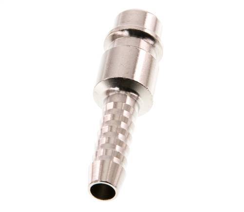 Nickel-plated Brass DN 7.2 (Euro) Air Coupling Plug 6 mm Hose Pillar [2 Pieces]